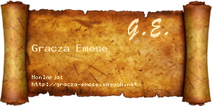 Gracza Emese névjegykártya